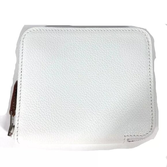 HERMES Azap Silk-In Compact Coin Compartment Wallet coin purse Unused